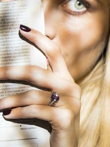 DIAMOND & CO Złoty pierścionek "Ballarat" z diamentami