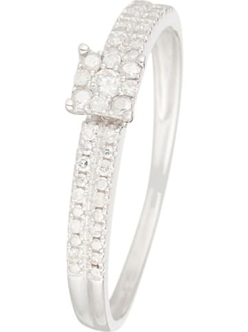 DIAMOND & CO Witgouden ring "Isisford" met diamanten