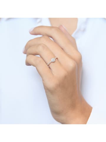 DIAMOND & CO Roségold-Ring "Côme" mit Diamanten