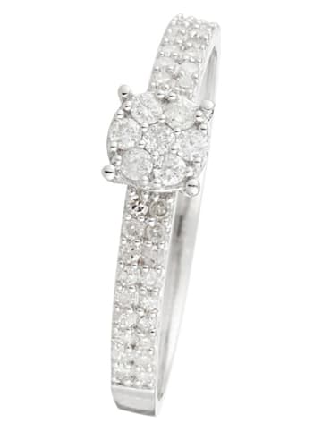 DIAMOND & CO Witgouden ring "Magana" met diamanten