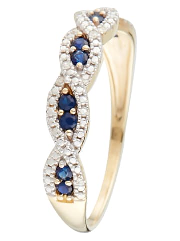 DIAMOND & CO Gold-Ring "Saly" mit Diamanten