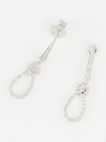 DIAMOND & CO Witgouden oorstekers "Olympe" met diamanten