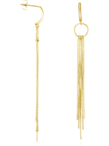 DIAMOND & CO Złote kolczyki-wkrętki "Cascade"