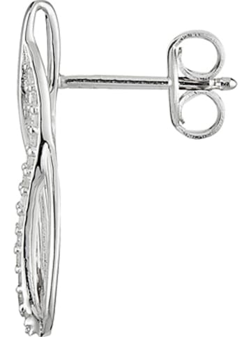 DIAMOND & CO Weißgold-Ohrstecker "Infinito" mit Diamanten