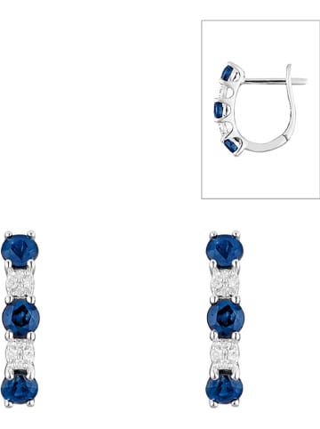 DIAMOND & CO Witgouden oorringen "Port royal" met diamanten