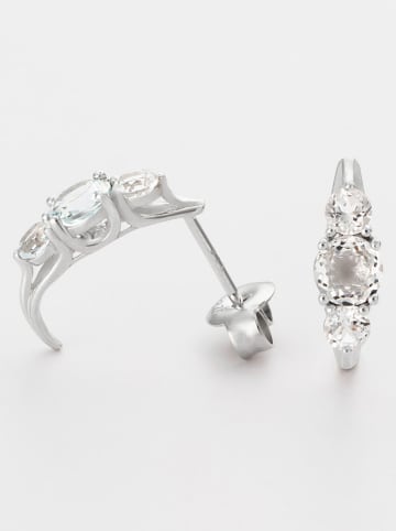 DIAMOND & CO Witgouden oorstekers "Lumière Divine" met edelstenen