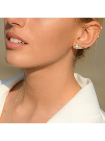 DIAMOND & CO Weißgold-Ohrstecker "Vague Sublime" mit Diamanten