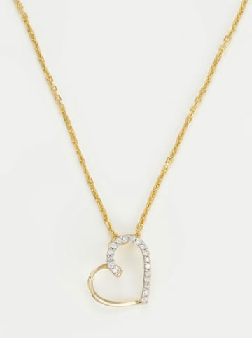 DIAMOND & CO Złota zawieszka "Coeur Précieux" z diamentami