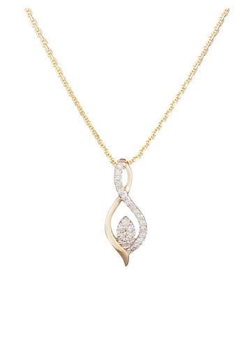 DIAMOND & CO Gouden hanger "Luna" met diamanten