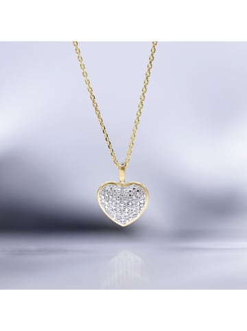 DIAMOND & CO Złota zawieszka "Coeur" z diamentami