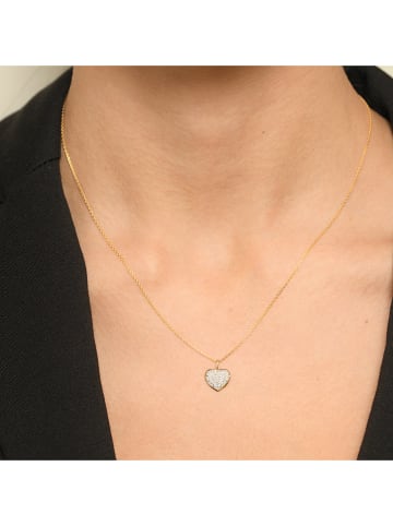 DIAMOND & CO Gold-Anhänger "Coeur" mit Diamanten