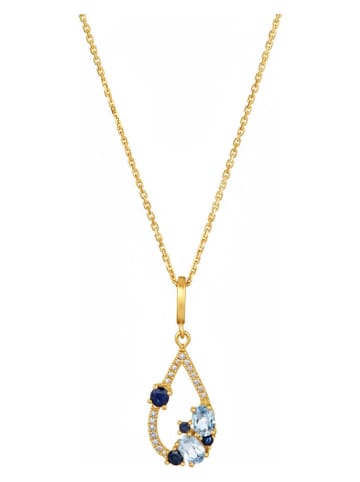 DIAMOND & CO Gold-Anhänger "Saphir Elixir" mit Diamanten und Edelsteinen