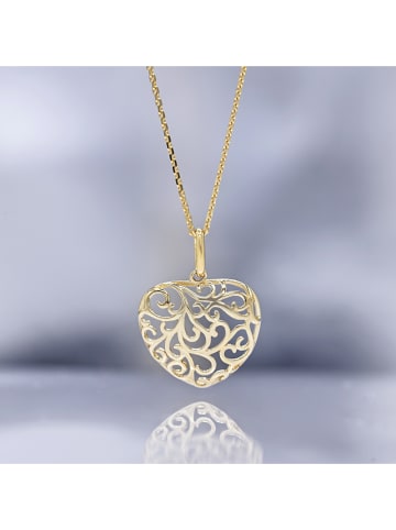 DIAMOND & CO Gold-Anhänger "Ouvres-moi ton Coeur"