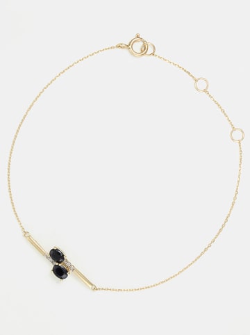 DIAMOND & CO Gold-Armkette "Cayagan" mit Diamanten und Edelsteinen