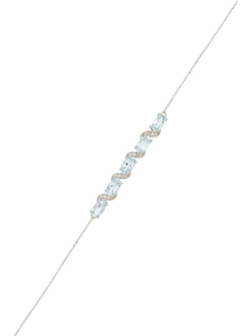 DIAMOND & CO Złota bransoletka "Adelaide" z diamentami i topazami