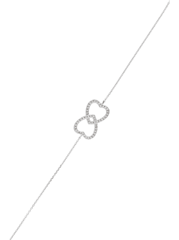 DIAMOND & CO Witgouden armband "Akam" met diamanten