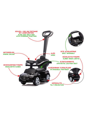 Jamara 3-in-1 speelvoertuig "Mercedes-Benz C-Class" zwart - vanaf 12 maanden