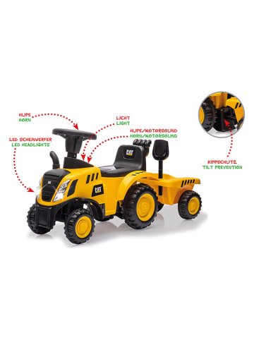 Jamara Speelvoertuig "Caterpillar Traktor" met hanger geel - vanaf 12 maanden