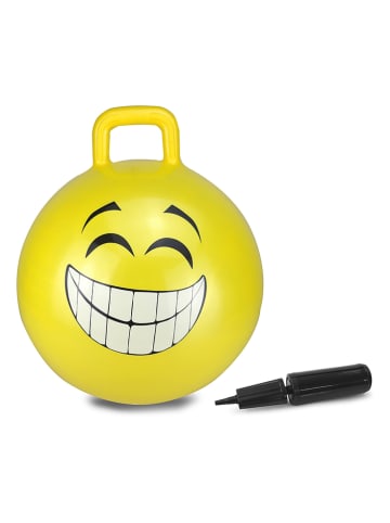 Jamara Hüpfball "Smile" in Gelb - Ø 45 cm - ab 3 Jahren