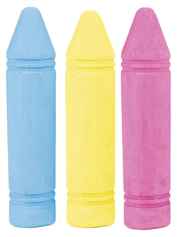 Toi-Toys 3er-Set: XL-Straßenmalkreide - ab 3 Jahren (Überraschungsprodukt)