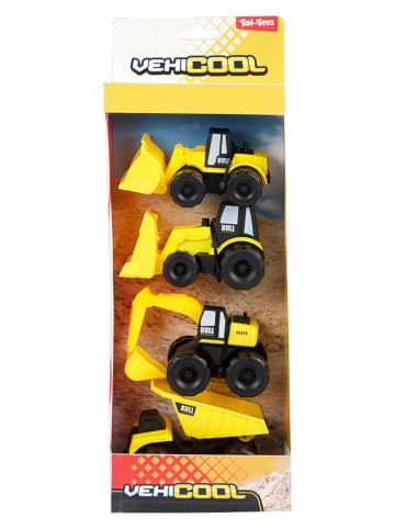 Toi-Toys 4-delige set: bouwvoertuigen - vanaf 3 jaar