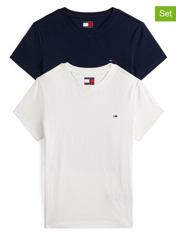 Tommy Hilfiger Koszulki (2 szt.) w kolorze granatowo-białym