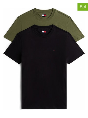 Tommy Hilfiger 2-delige set: shirts zwart/kaki