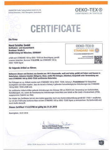 Schäfer Puchowa kołdra "Bayern plus" w kolorze białym