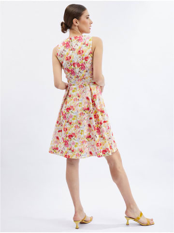 orsay Kleid in Creme/ Rot/ Grün