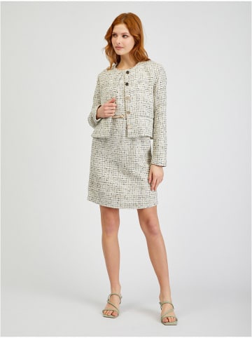 orsay Sukienka w kolorze beżowo-czarno-białym