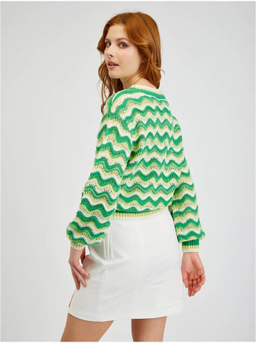 orsay Sweter w kolorze zielonym