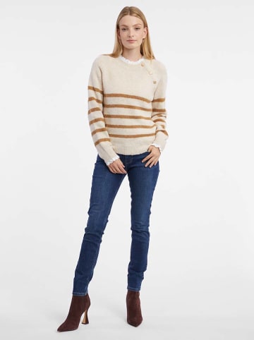 orsay Sweter w kolorze kremowo-jasnobrązowym