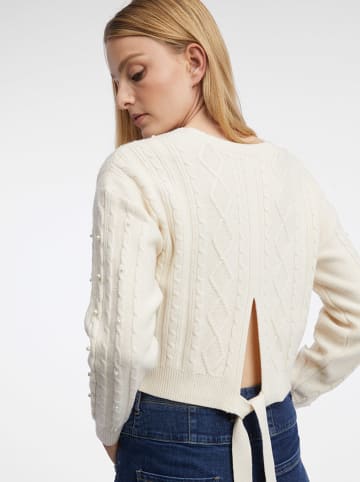 orsay Sweter w kolorze białym