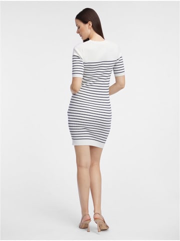 orsay Strickkleid in Weiß/ Dunkelblau