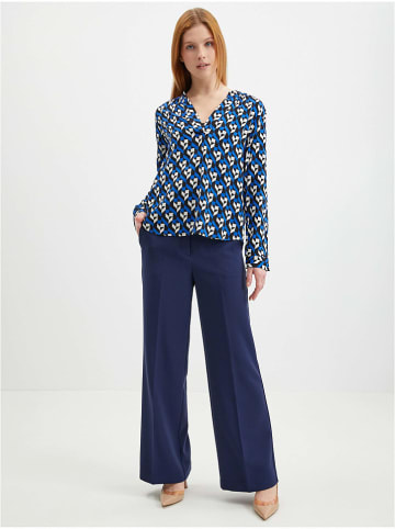 orsay Bluse in Blau/ Schwarz