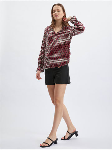 orsay Bluse in Rot/ Schwarz