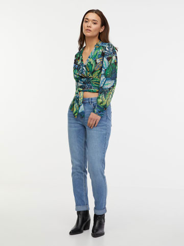 orsay Bluse in Grün/ Blau