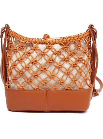orsay Umhängetasche "9MESHBUCKET" in Hellbraun/ Beige - (B)25 x (H)20 x (T)10 cm