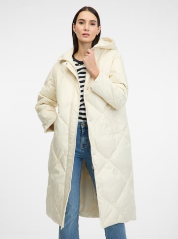 orsay Płaszcz puchowy w kolorze kremowym