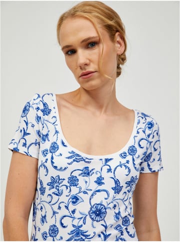 orsay Shirt in Weiß/ Blau