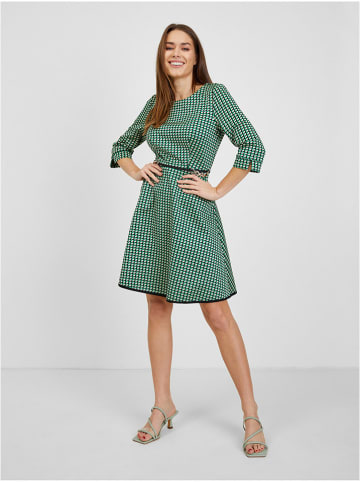 orsay Kleid in Beige/ Grün/ Schwarz