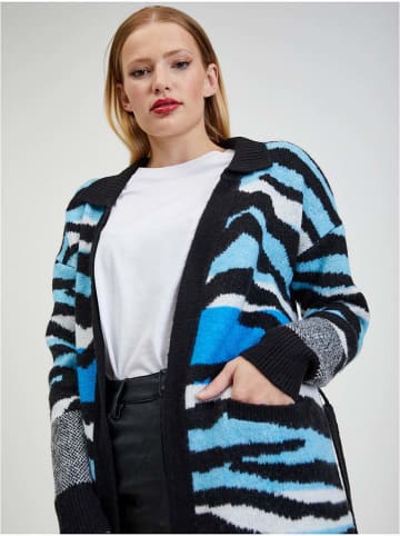 orsay Longcardigan in Schwarz/ Blau
