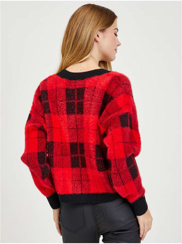 orsay Cardigan in Rot/ Schwarz