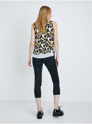 orsay Top in Schwarz/ Gelb