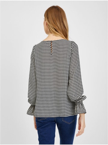 orsay Bluse in Schwarz/ Weiß