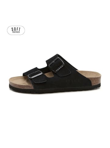 teegu Leren slippers zwart