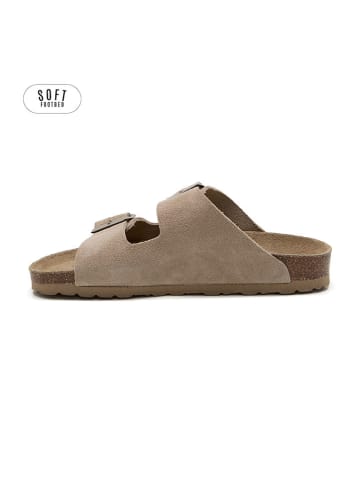 teegu Leren slippers bruin