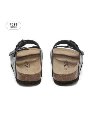 teegu Pantoletten in Schwarz