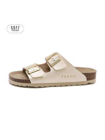teegu Pantoletten in Gold