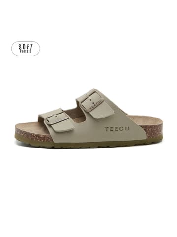 teegu Klapki w kolorze khaki